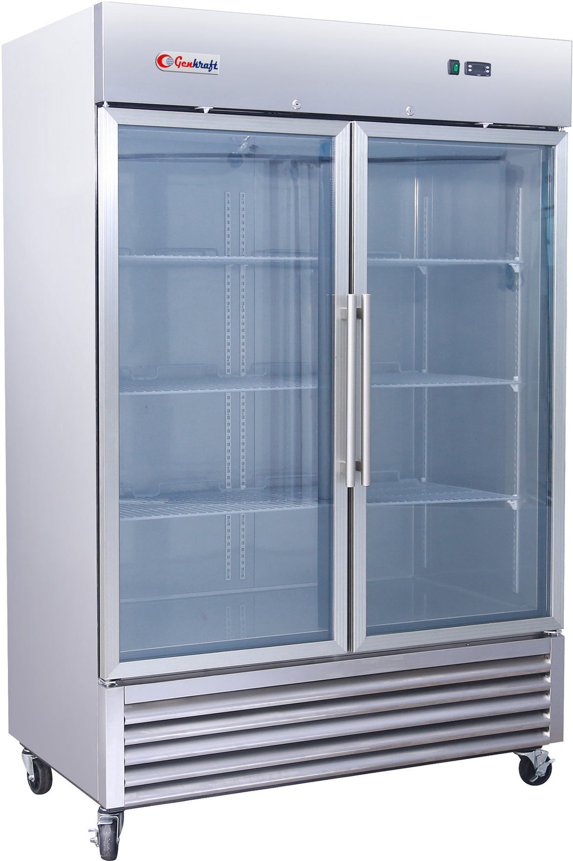 Double Glass Door Refrigerator